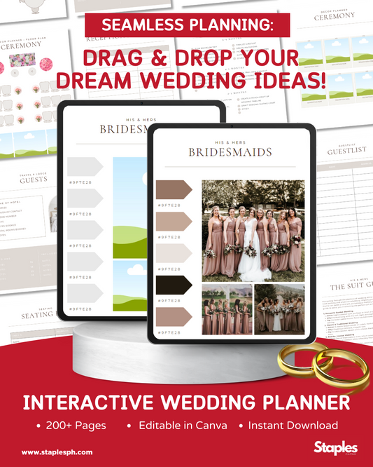 Interactive  Wedding Planner  (Edit in CANVA)